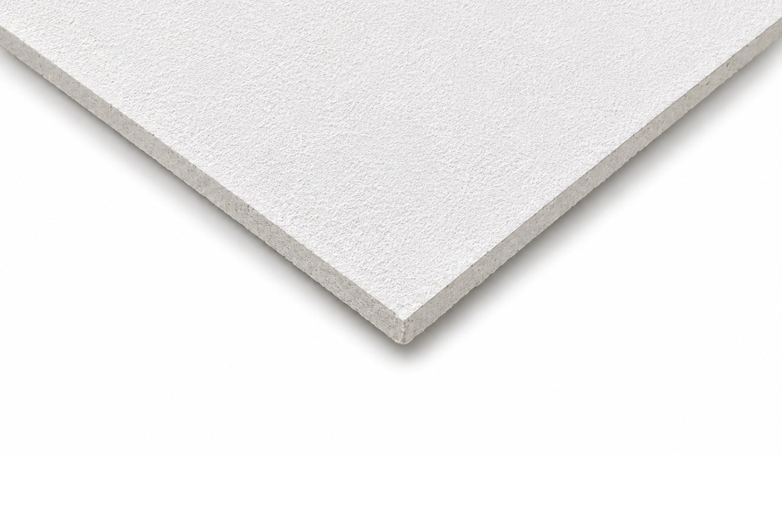 Reclaimed Plain Fine Textured Suspended Ceiling Tile – White 595 × 595mm
